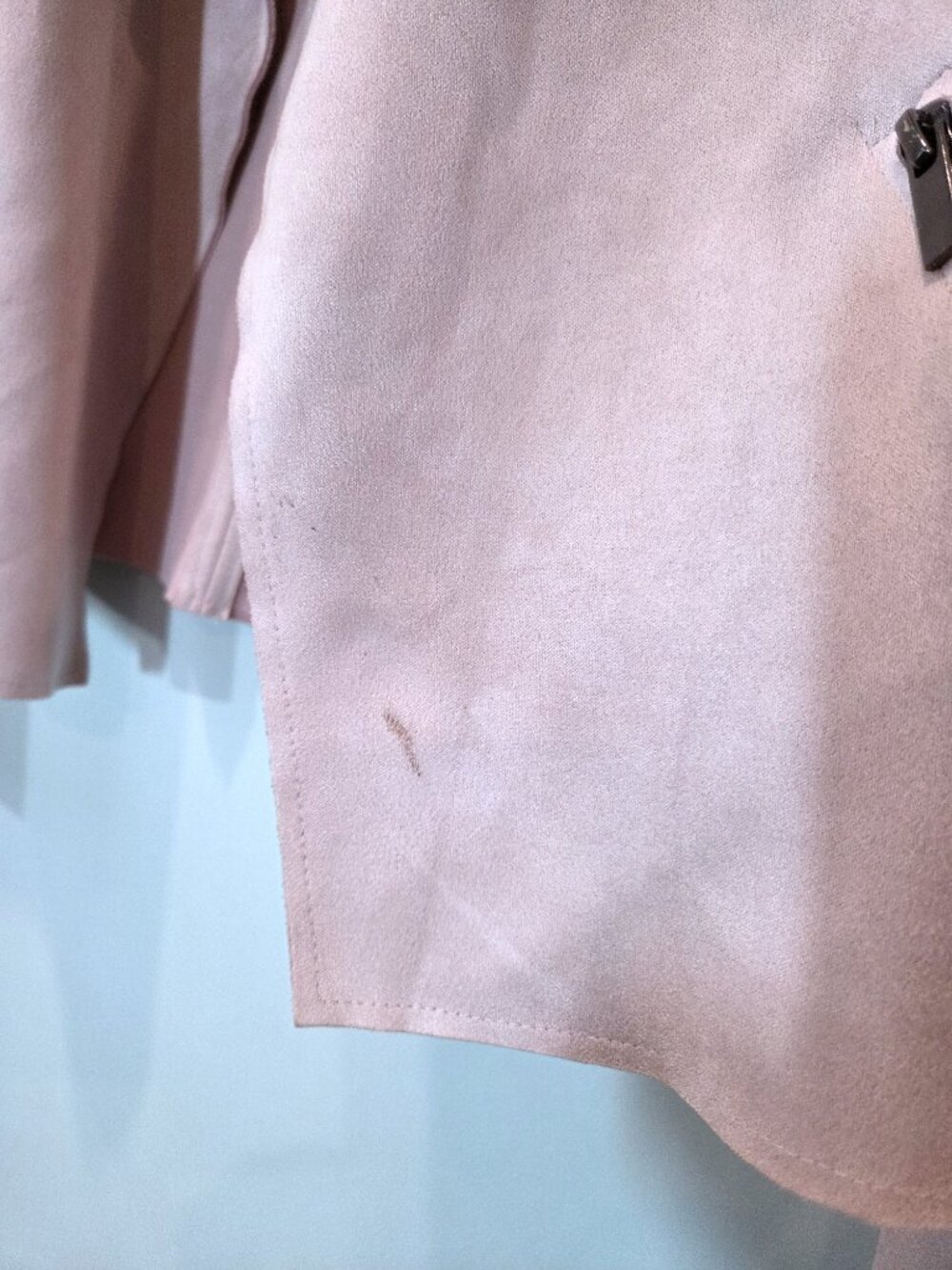 Kut from the Kloth Blush Pink Faux Suede Jacket Size S - Picture 4 of 5